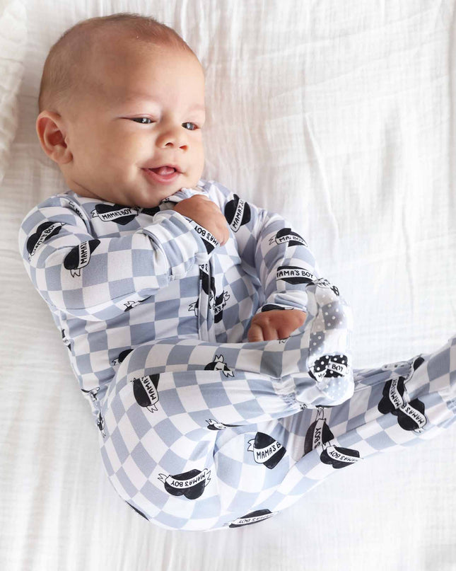 Mama's Boy Zipper Footie