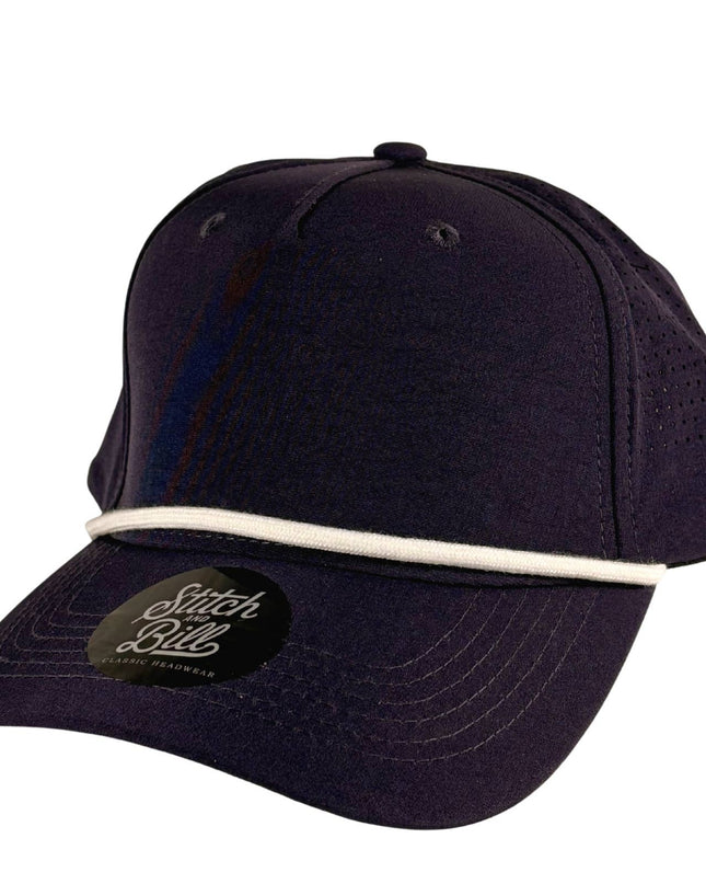 Performance 5 Panel Rope Baseball Cap Air Flow Men Women