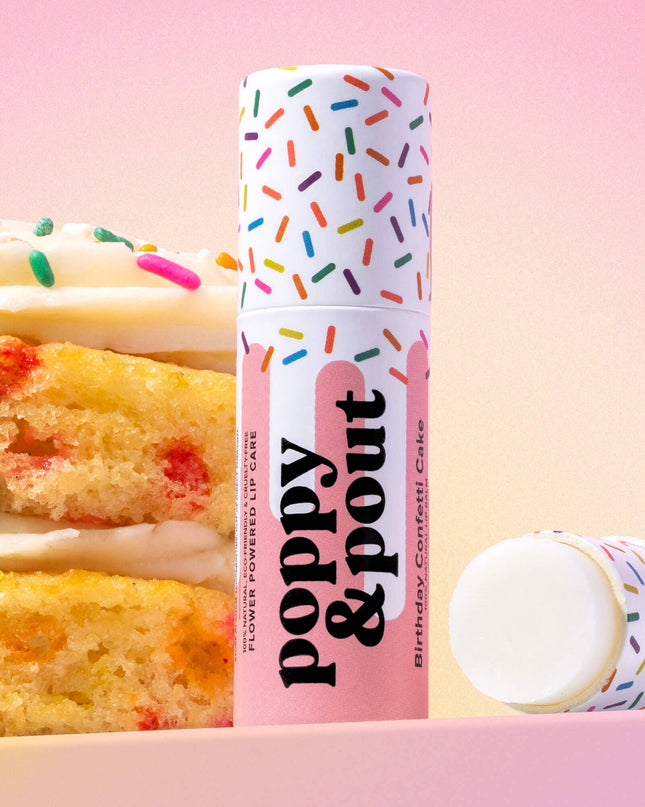 Lip Balm - Birthday Confetti Cake - Pink