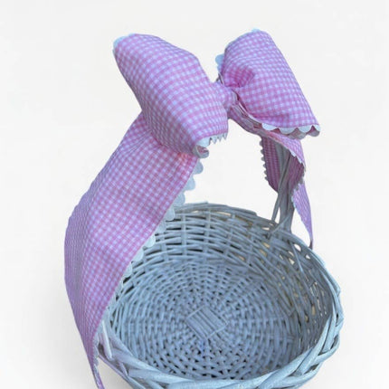 Custom Gingham Bow with Trim