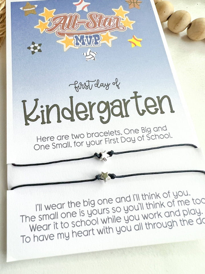 Kindergarten Back to School Wish Bracelet Star Mommy & Me