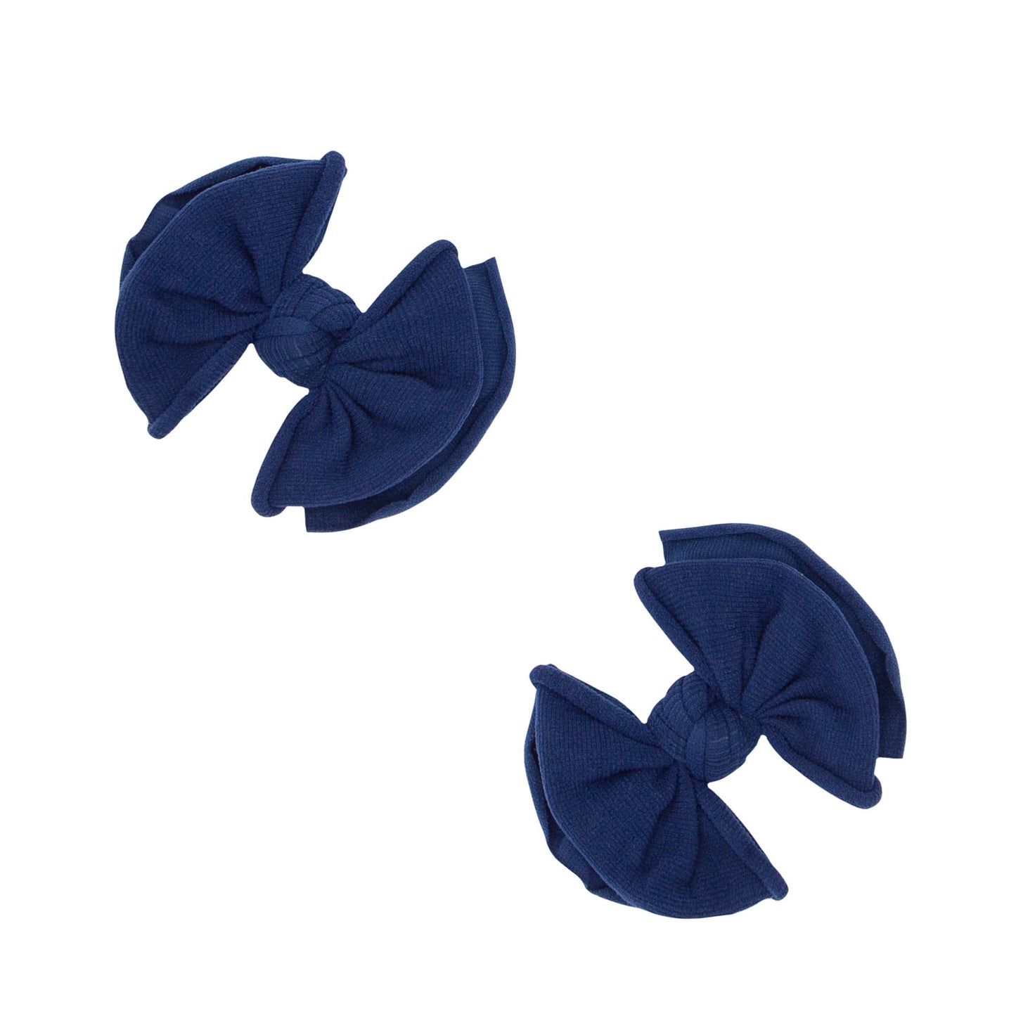 Baby Clips Softy Nylon Bow Hair Clips - 2 Pack