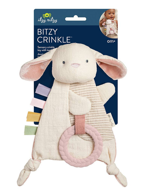 Bitzy Crinkle™ Sensory Toy with Teether