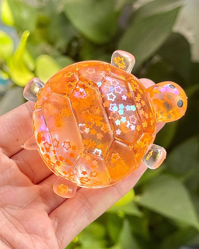 Maltose Glitter cute sea turtle squishy toy-Random Color