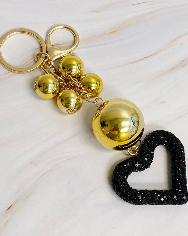 It Girl Glam Heart Bauble Key Chain