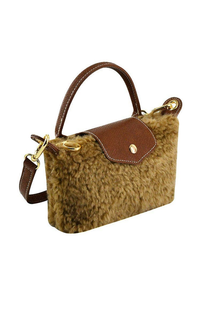 Shearling Mini Crossbody Bag