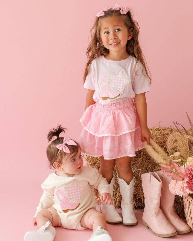 Pink Bandana Western Bow Baby Headband - Hair Accessories