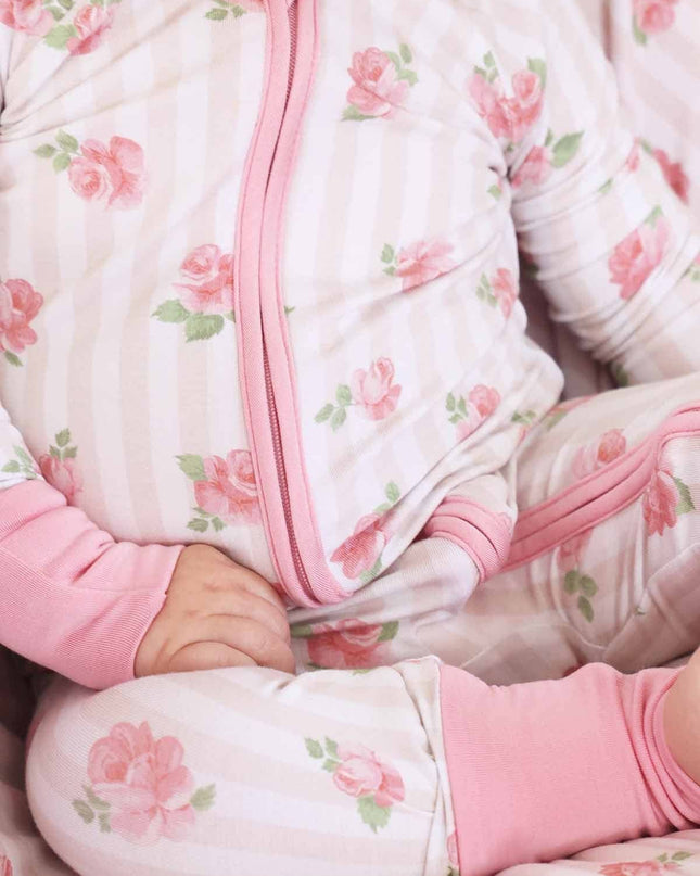 Rosy & Cozy Convertible Zip Romper