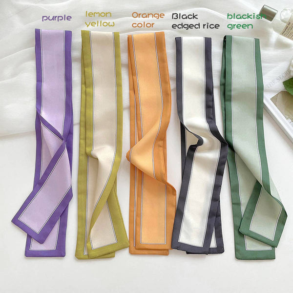 Long Thin Ribbon Scarf – Ponytail, Neck, or Purse_CWASC0726