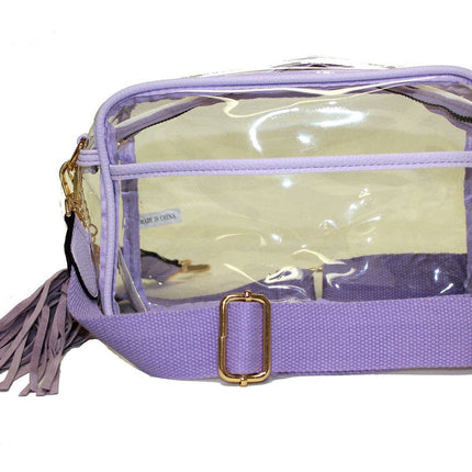 Personalized Game Day Clear Crossbody Bag