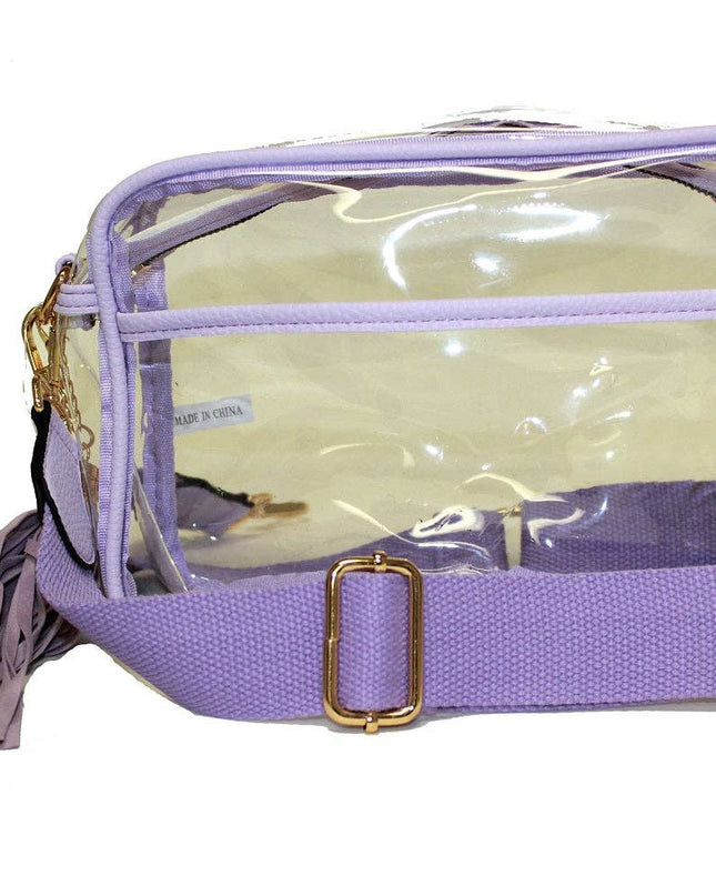 Personalized Game Day Clear Crossbody Bag