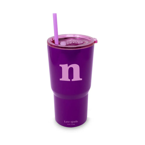 Just Mine Initial Stainless Steel Tumbler