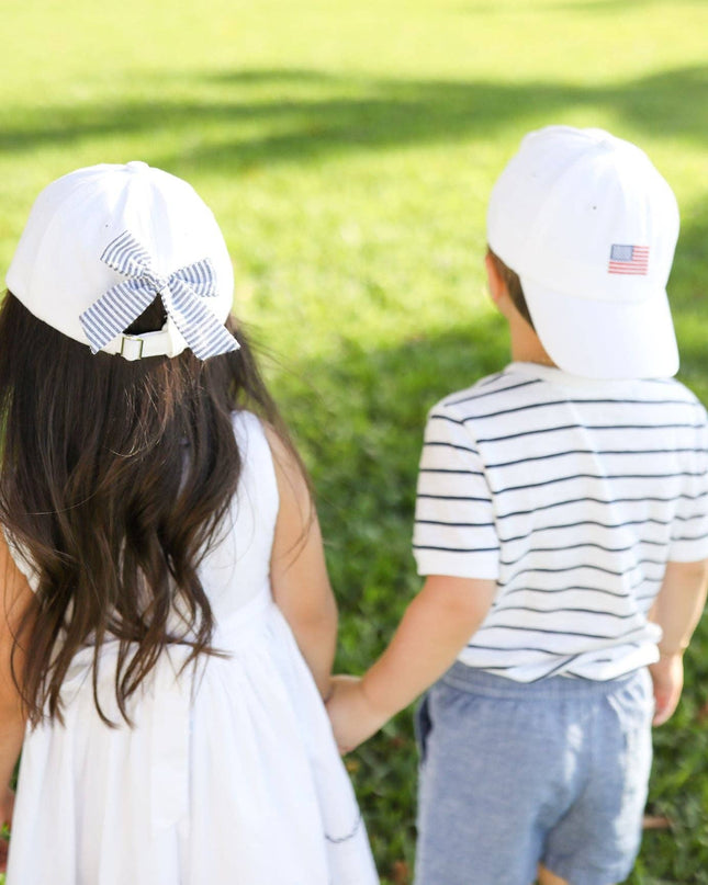 American Flag Bow Baseball Hat