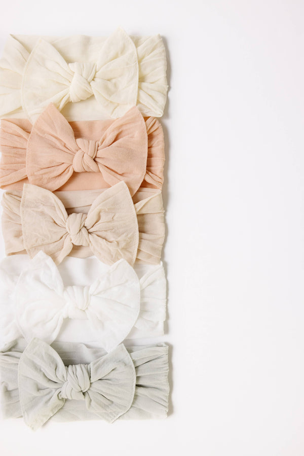 THE KNOT Soft nylon headband: oatmeal