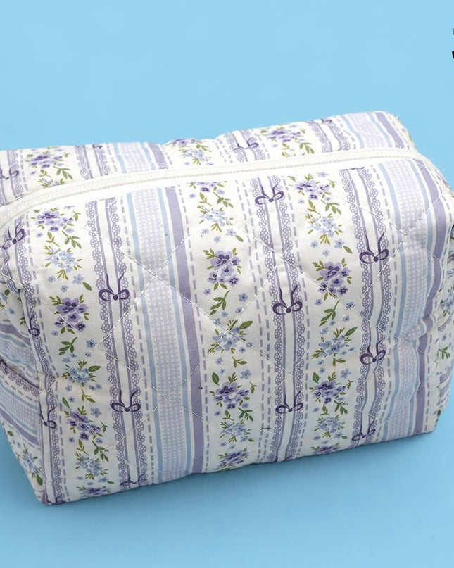 FLORAL TOILE PATTERN MAKEUP COSMETIC POUCH BAG | 40P562