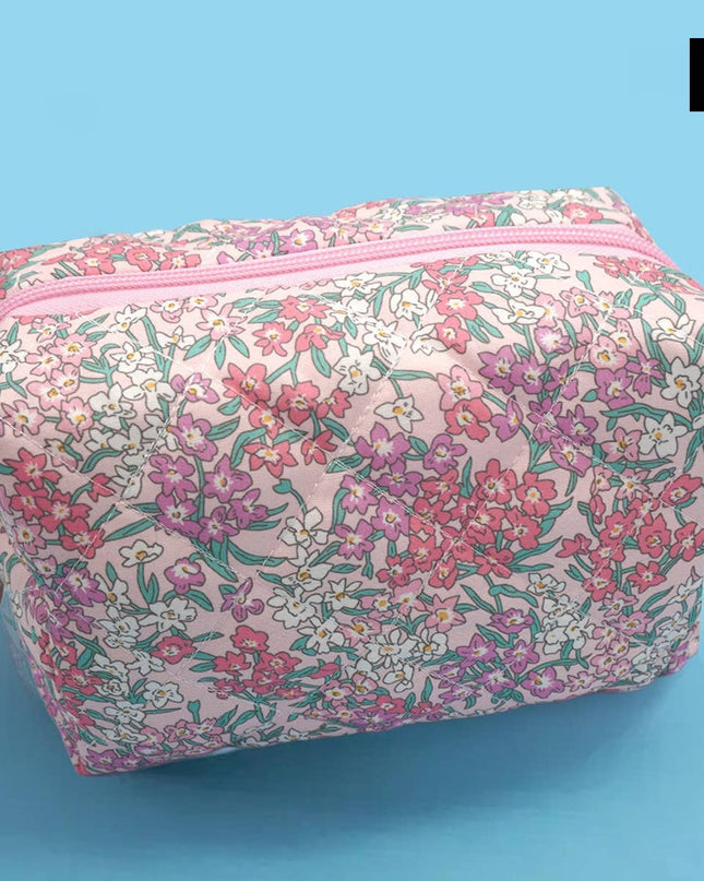 FLORAL TOILE PATTERN MAKEUP COSMETIC POUCH BAG | 40P562