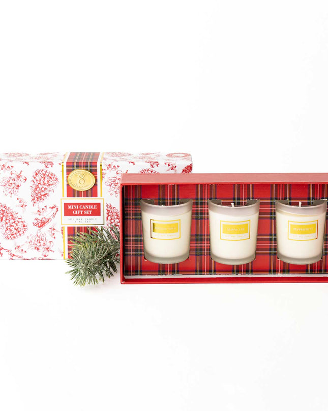Festive Spice 3-Piece Soy Wax Candle Gift Set