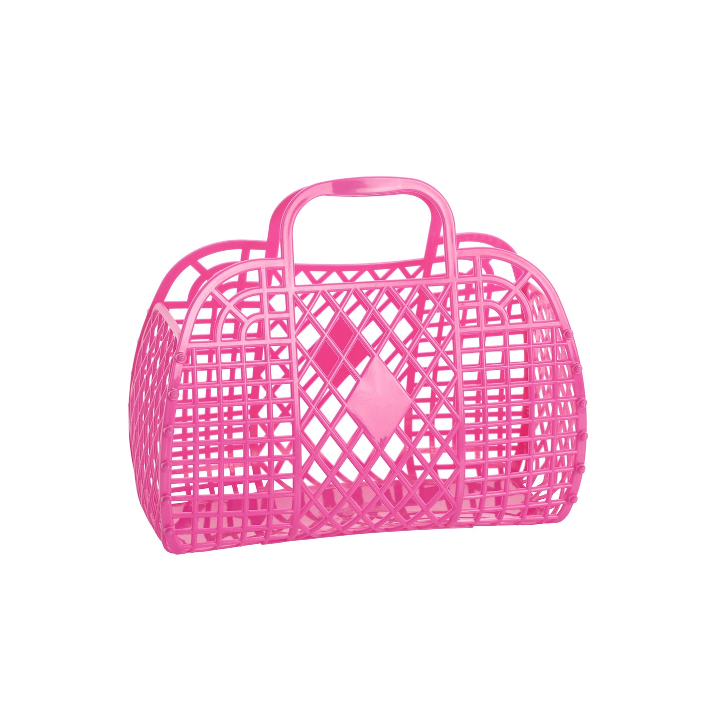 Retro Basket Jelly Bag - Small: Bubblegum Pink