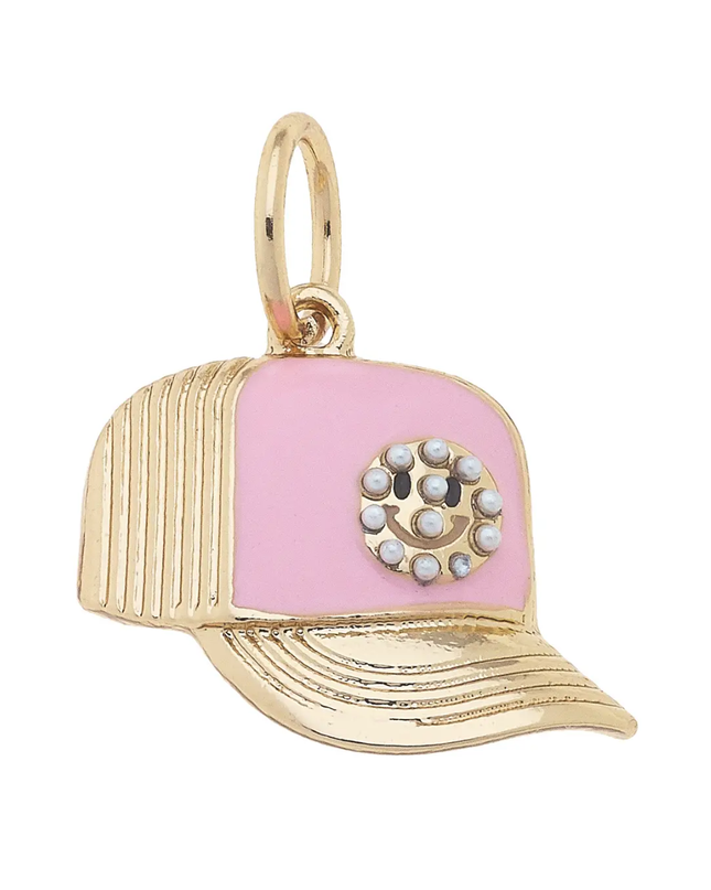 Smiley Face Trucker Hat Charm
