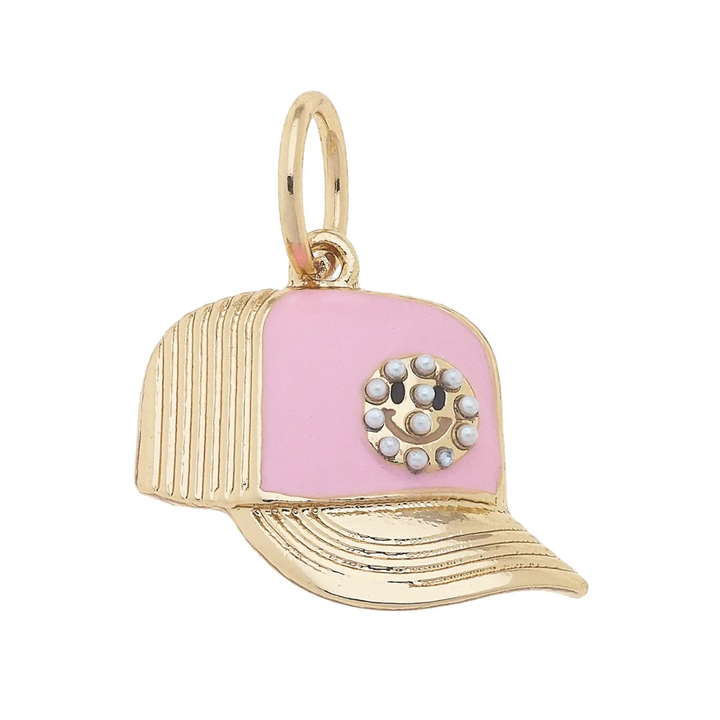 Smiley Face Trucker Hat Charm