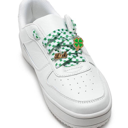 Shoelaces w/ Charms Set - Shamrocks