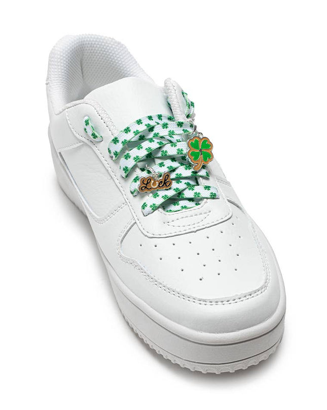 Shoelaces w/ Charms Set - Shamrocks
