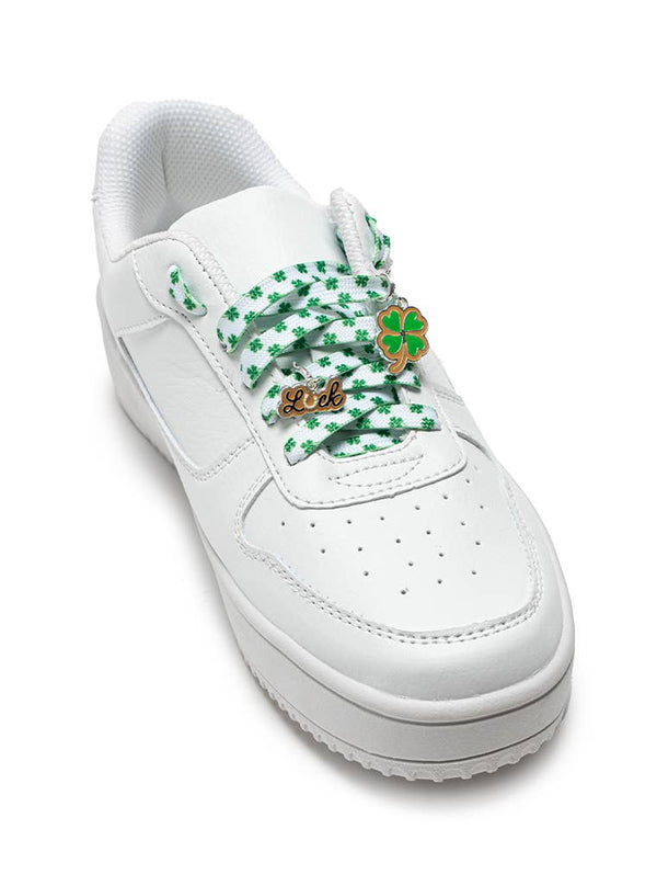 Shoelaces w/ Charms Set - Shamrocks
