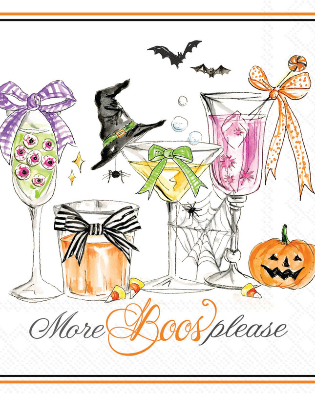 Boo-sy Cocktail Napkins 20 ct Rosanne Beck Halloween