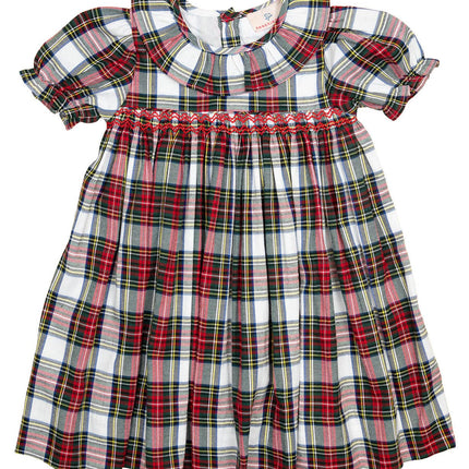 Highland Holiday Plaid Smocked Dress