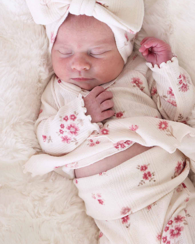 2pc Pointelle Crossover Top & Bottom | Precious Posies