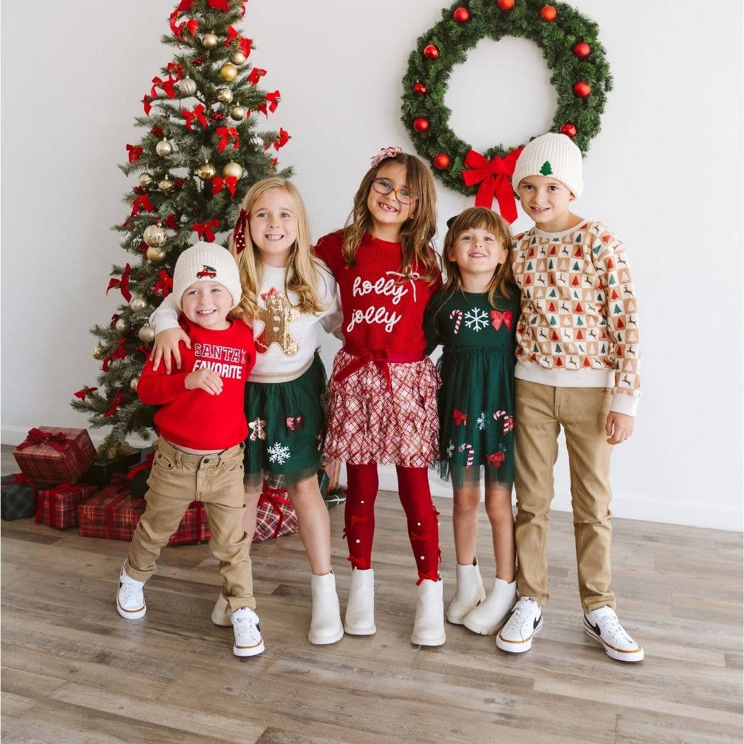 Christmas Plaid Layered Bow Clip