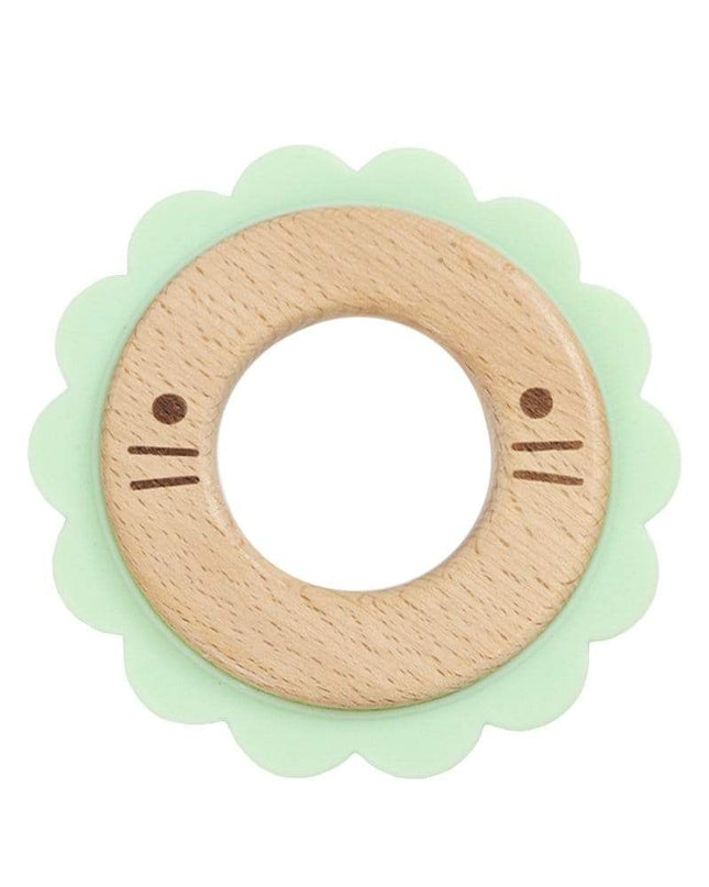 Lion Silicone and Wood Teether