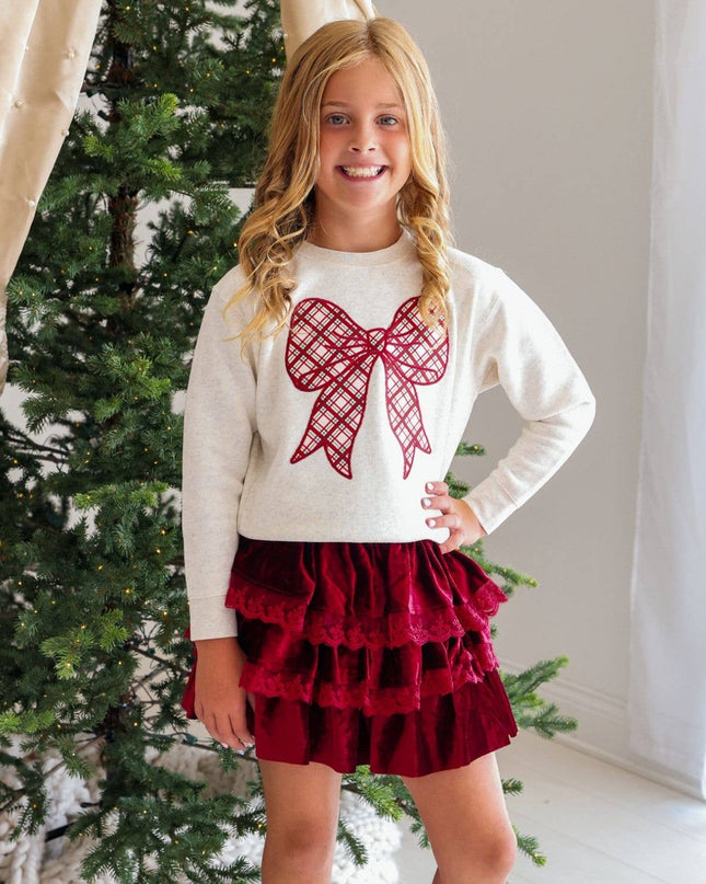 Red velet Christmas Skirt