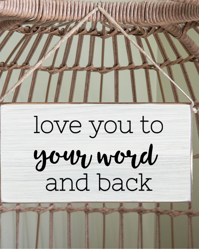 Personalized Love You To Your Place Hanging Sign