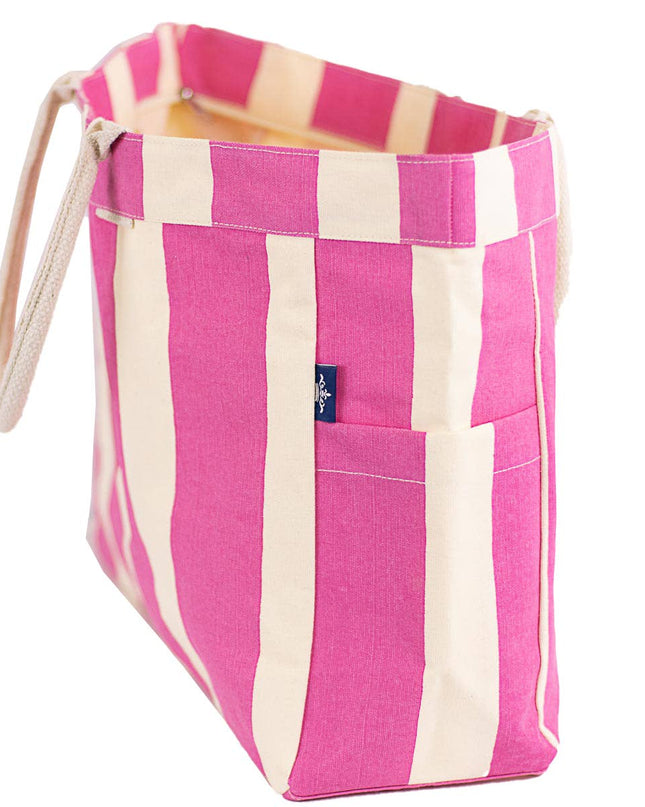 Cabana Stripe Durham Tote - Pink