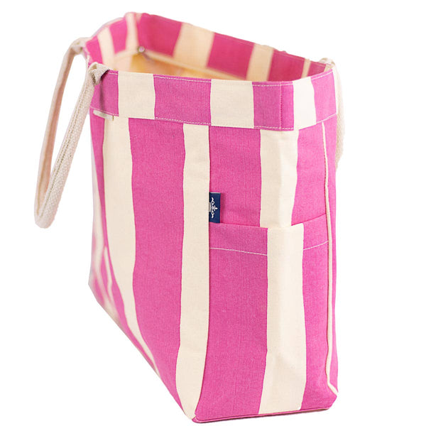 Cabana Stripe Durham Tote - Pink