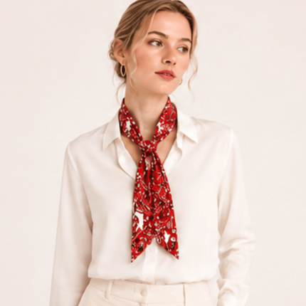 WLLS304 Bandana Skinny Scarf