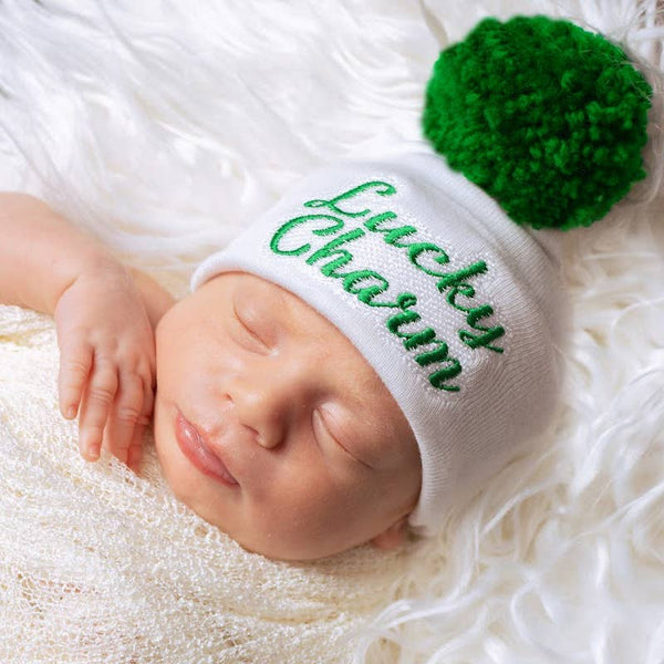 Lucky Charm Newborn Gender Neutral Hat for Irish Babies