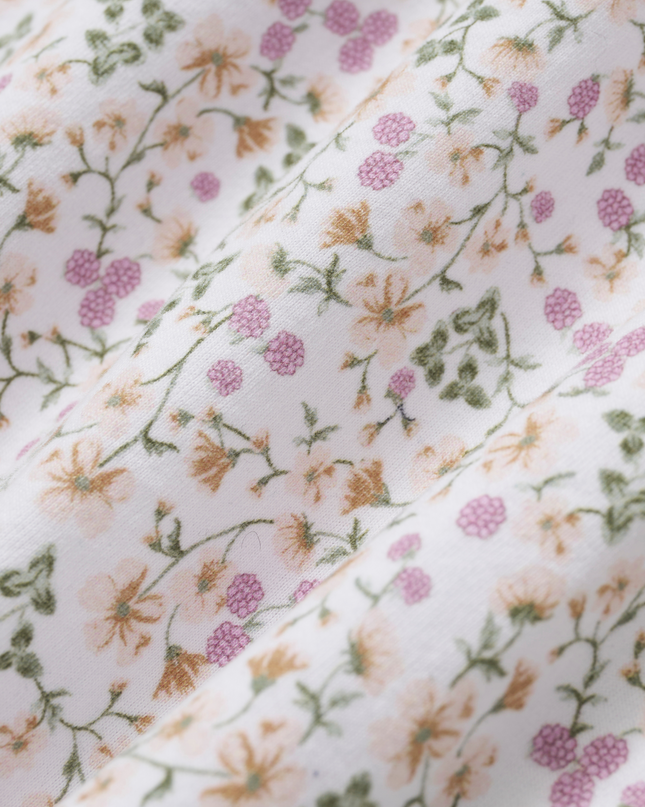 Baby's Pima Romper in Meadow Bloom - close up