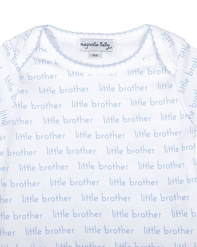 Little Brother Print Short Sleeve Bodysuit