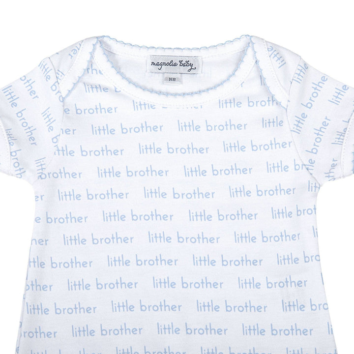 Little Brother Print Short Sleeve Bodysuit