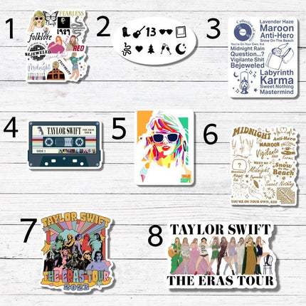 Taylor Swift 5 Sticker/Magnet: Glossy Vinyl
