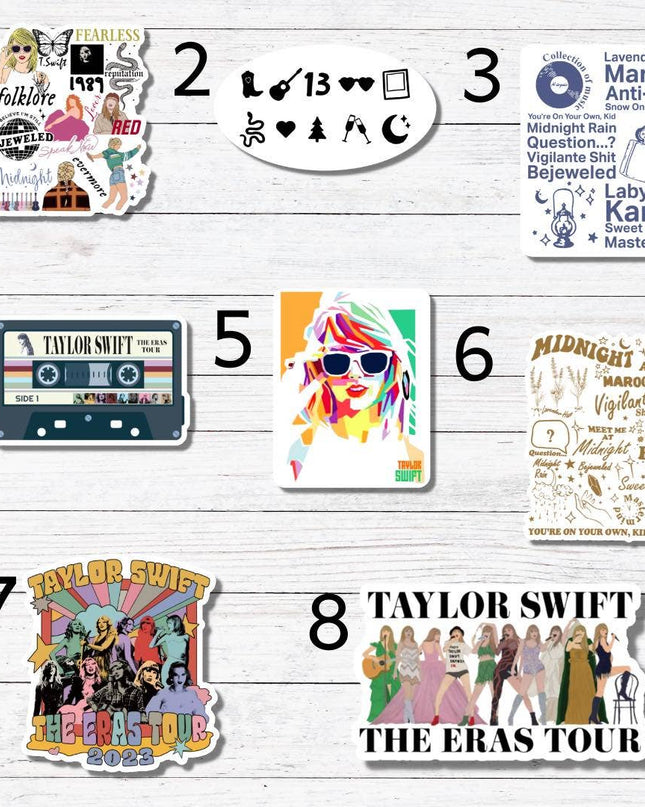 Taylor Swift 8 Sticker/Magnet: Matte Vinyl