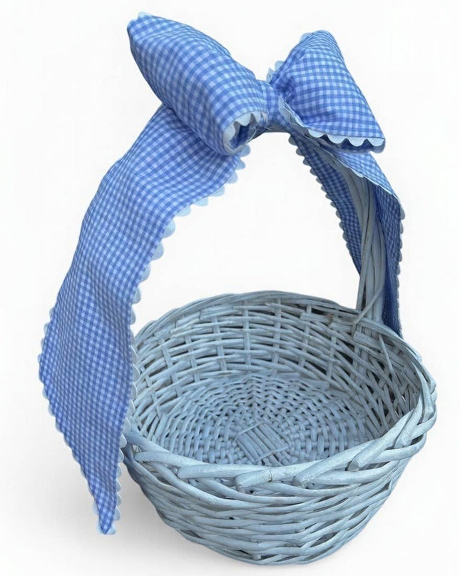 Custom Gingham Bow with Trim