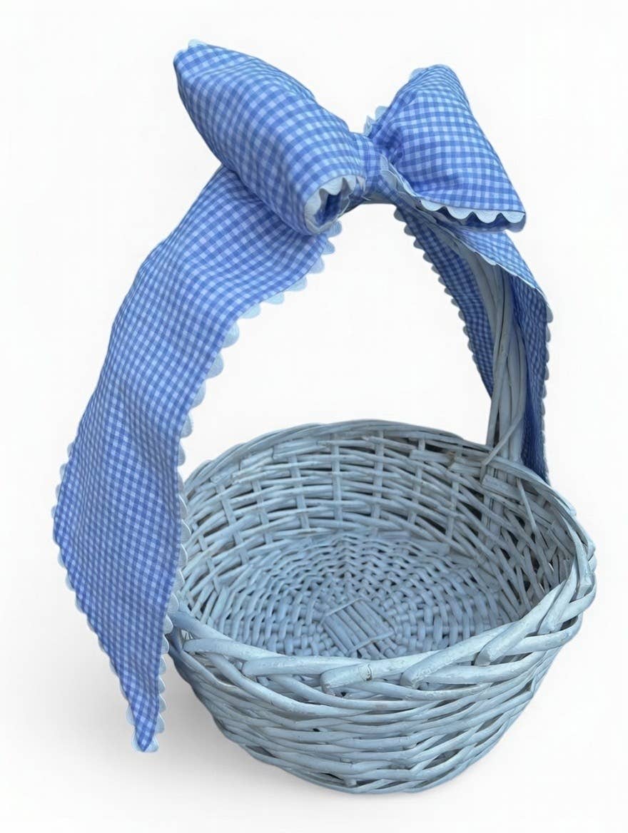 Custom Gingham Bow with Trim