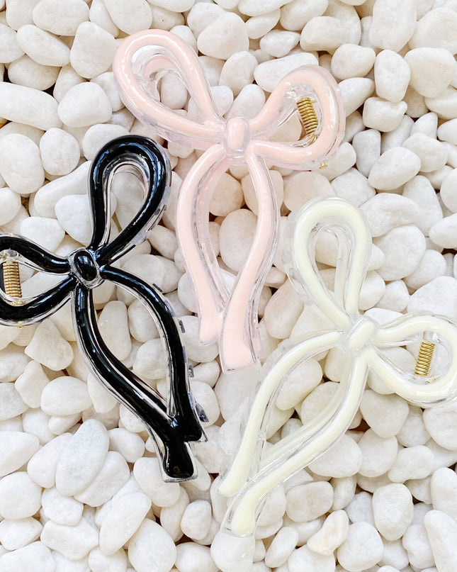 Annie Bow Hair Claw Clips