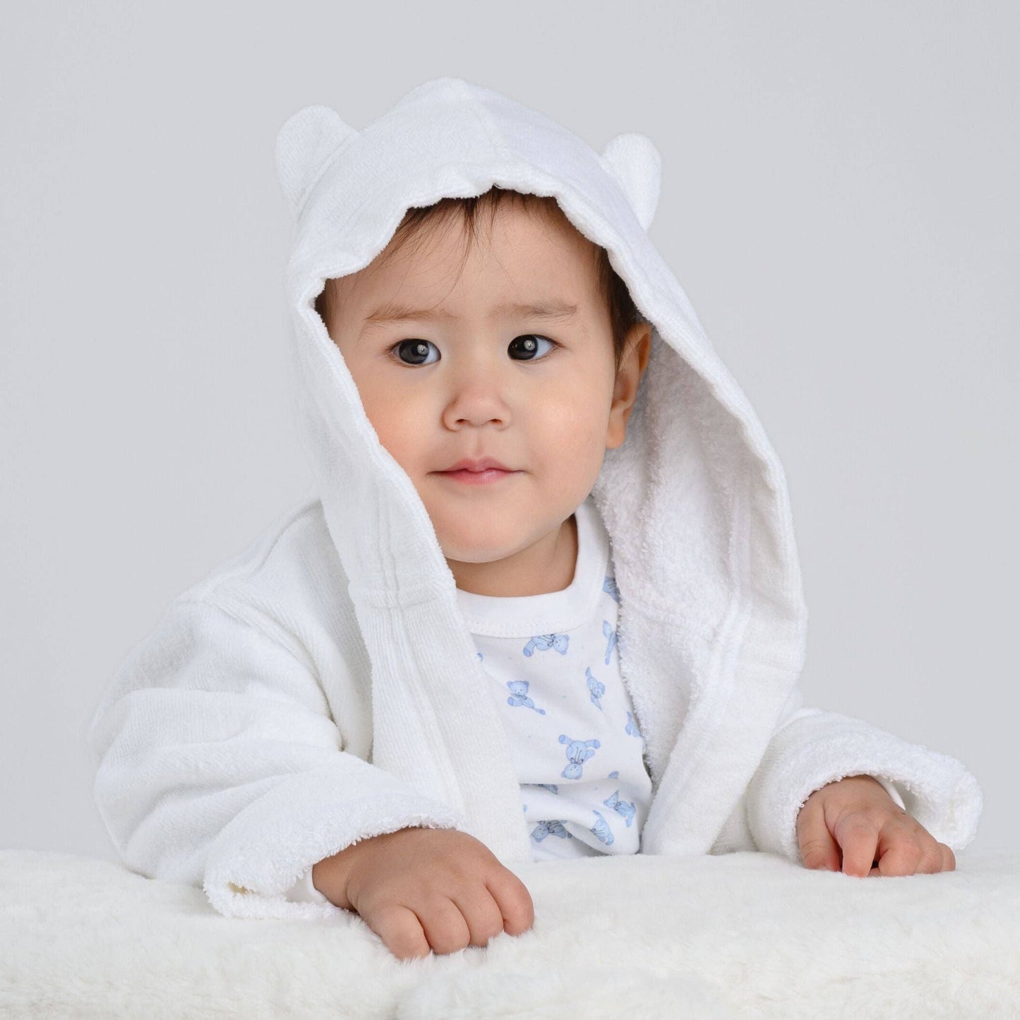 Essentials White Bathrobe