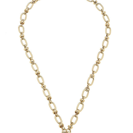 Lilah Cable Link Charm Necklace Base