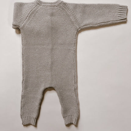 Luna + Luca Classic Purl Knit Jumpsuit - Heather Beige