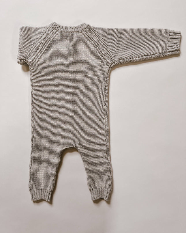 Luna + Luca Classic Purl Knit Jumpsuit - Heather Beige